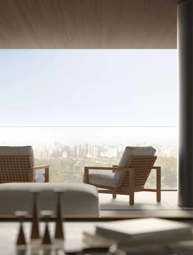 Varanda com vista aberta, Moinhos de Vento, Porto Alegre